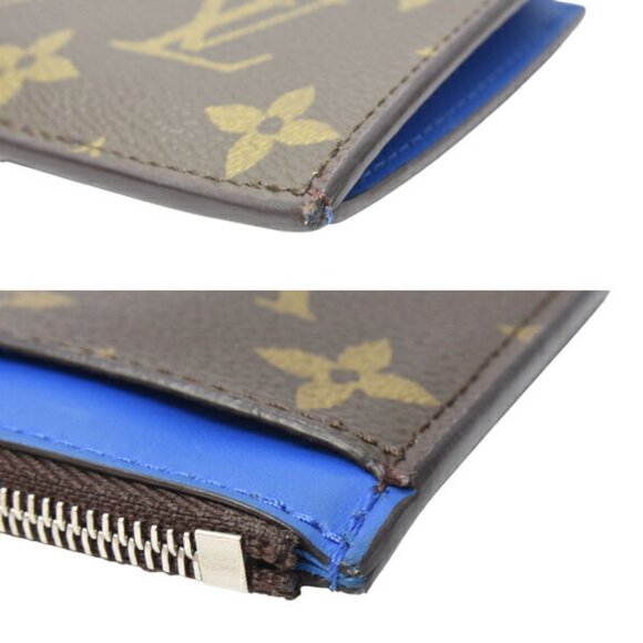 LOUIS VUITTON Blue Monogram Card Holder - Picture 10 of 10